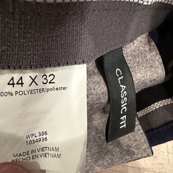 HAGGAR CLASSIC FIT BLUE SUIT PANTS 44 X 32 NEW FLEX WAIST - Picture 8 of 11